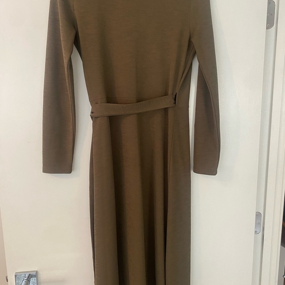 Banana Republic Olive Green Wrap Dress - Size Small - Picture 5 of 5